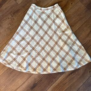 Vintage Retro Russ Petites Made in USA Wool A-Line Skirt / size 6